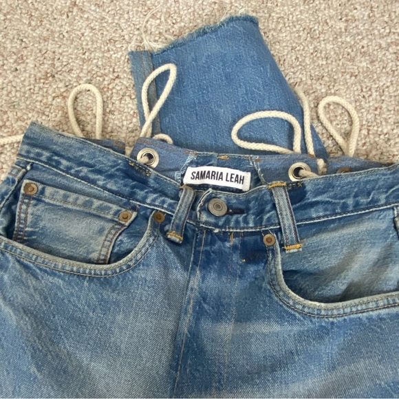 Samaria Leah reworked Levi’s custom made lace-up jeans 17007 - Picture 8 of 12